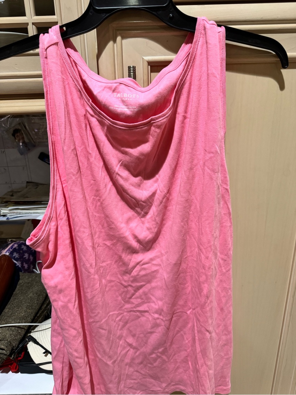 Talbots Bright Pink Women's Scoop Neck Tank